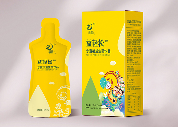 益轻松水蜜桃益生菌饮品